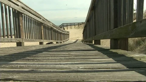 Willoughby storm damage reduction project area - 2015 Stock Footage 99685845