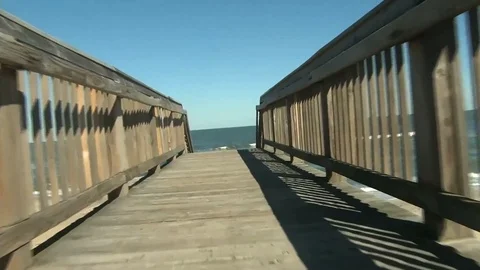 Willoughby storm damage reduction project area - 2015 Stock Footage 99686012