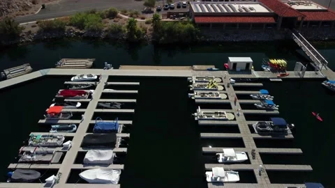 Willow Beach Marina. Stock Footage 160375685
