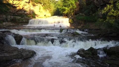 Willow Falls at Willow River State Park Video stock 136432206