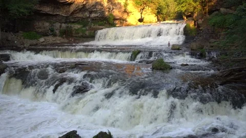 Willow Falls at Willow River State Park Video stock 136432688