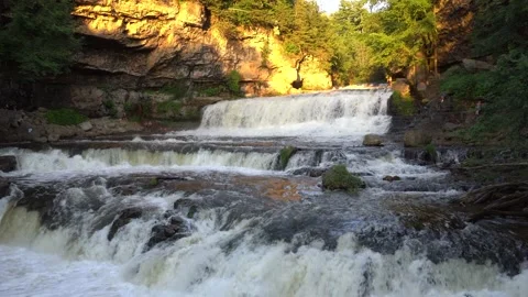 Willow Falls at Willow River State Park Video stock 136432734