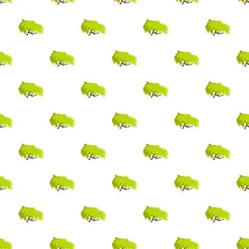 Willow tree pattern seamless Illustrazione stock