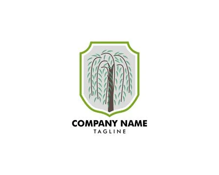 Willow Tree Symbol Logo Vector Stock Illustration