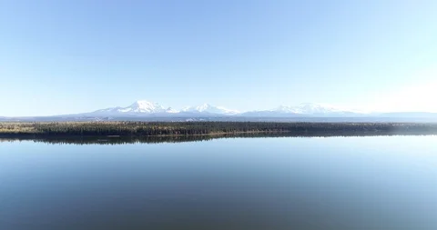 WillowLakeFlyOver Stock Footage 96224203