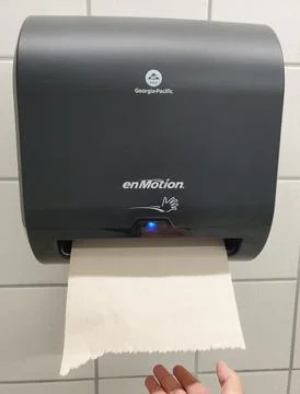 Wilmington, Delaware, U.S - Jan 30, 2026 - The enMotion touchless paper tow.. Stock Photos