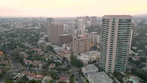 Wilshire Corridor Stock Footage 145708058