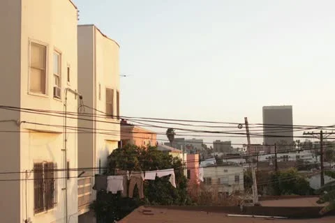 Wilshire at Dusk Stockbeeldmateriaal 10754601