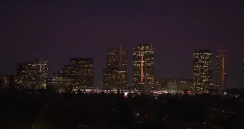 Wilshire High Rises Stock Footage 203903462