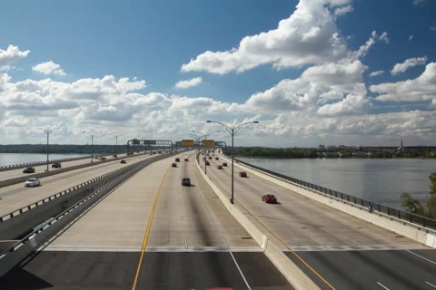 Wilson Bridge Time Lapse Video stock 41792991