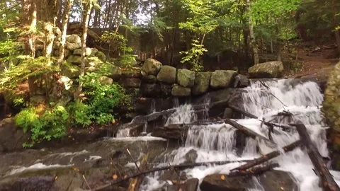 Wilson Ruins Waterfall Stock Footage 164243995
