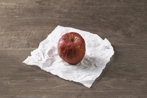 A wilted red apple Stock Photos