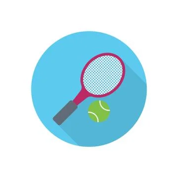 Wimbledon flat color icon Stock Illustration