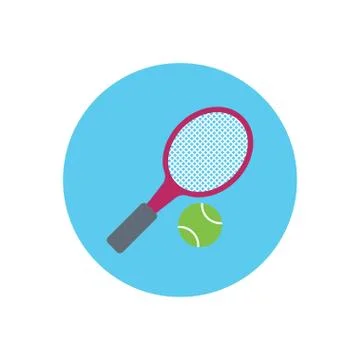 Wimbledon flat color icon Stock Illustration