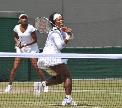 Wimbledon Tennis Championships 2008 Day Eleven 04/07/2008 Women's Doubles Serena Stock Photos