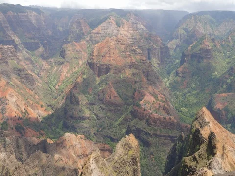 Wimea Canyon Clouds TImelapse Stock Footage 80386701
