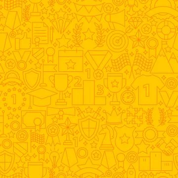 Win Award Line Tile Pattern Stock Illustration