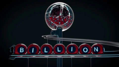 Win a billion at lottery, be a billionaire Stock Footage 72469887