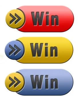 Win button Stock Illustration