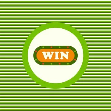 Win color flat icon Stock Illustration