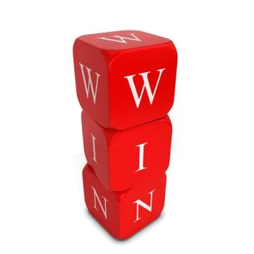 Win dices Stock Illustration