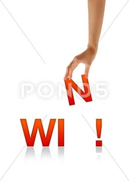 Win - hand Stock Illustration
