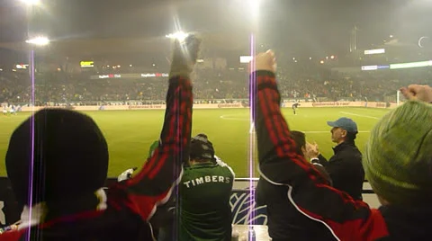 A Win for the Home Team Stock Footage 22752325