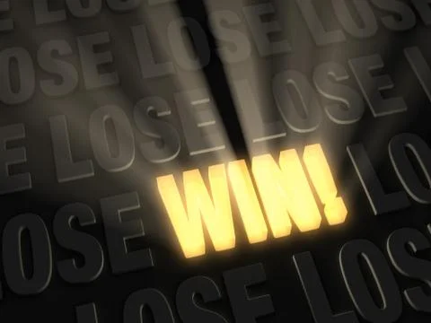 Win! Stock Illustration