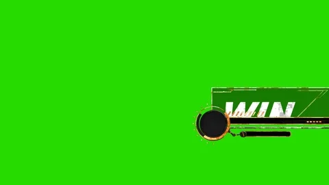 Win Lower third of technological future feeling. green screen Stock Footage 94405256