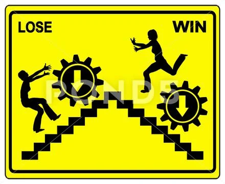 Win or Lose Stock Illustration