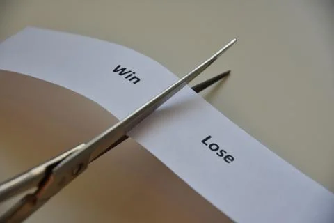 Win or lose  Stock Photos