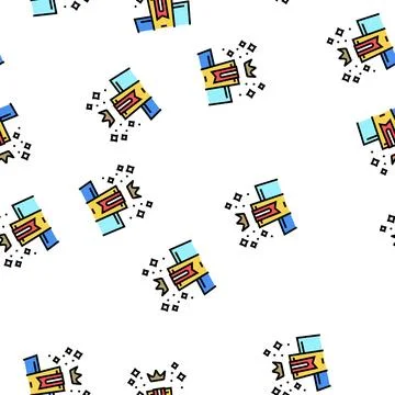 Win pedestal vector seamless pattern Stock Illustration