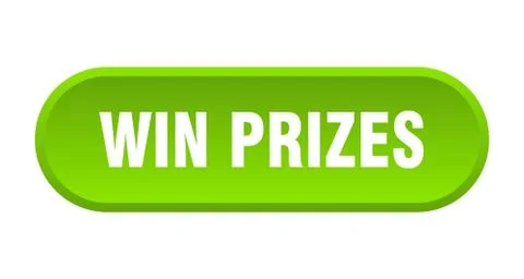 Win prizes button. win prizes rounded green sign. win prizes Illustrazione stock