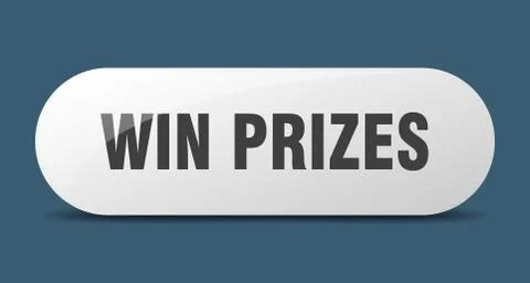 Win prizes button. win prizes sign. key. push button. Stock Illustration