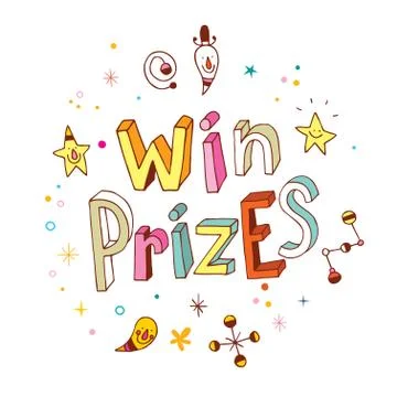 Win prizes Stock Illustration