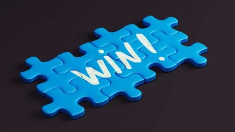 Win Puzzle Stockillustratie