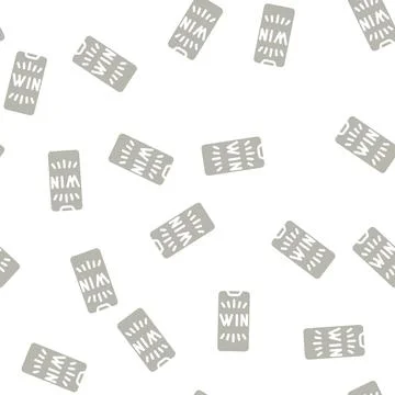 Win smartphone screen glyph vector seamless pattern イラスト素材