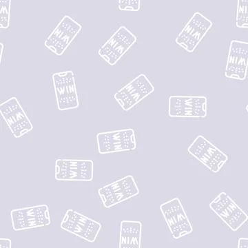 Win smartphone screen line vector seamless pattern イラスト素材