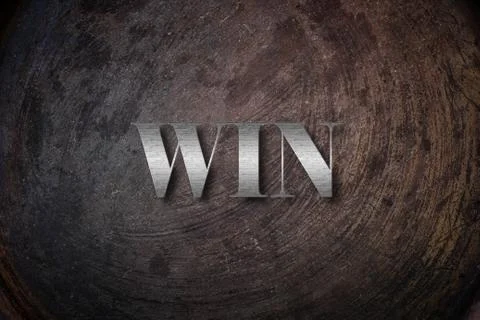 Win text on background Stock Illustration