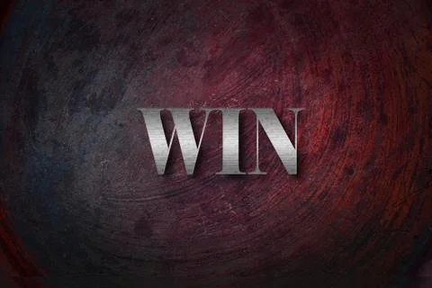 Win text on background Stock Illustration