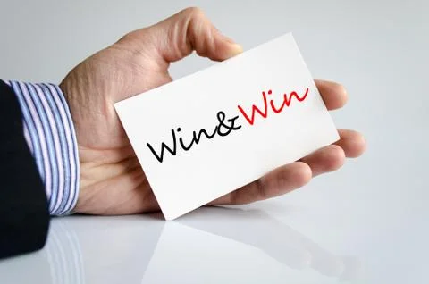 Win Text Concept 스톡 사진