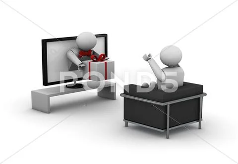 Win tv contest Stock Illustration
