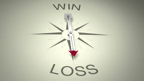 Win Versus Loss Arrow 3D Animation Stock Footage 281094834