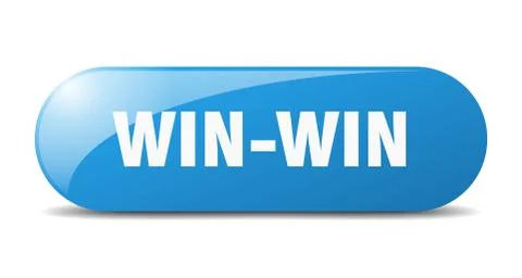 Win-win button. win-win sign. key. push button. Stock Illustration