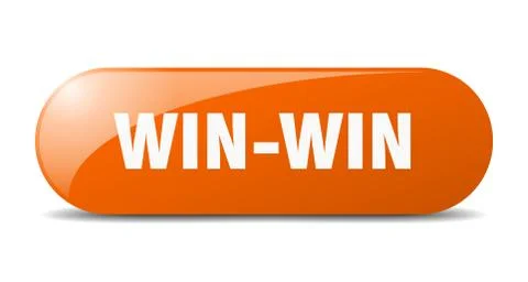 Win-win button. win-win sign. key. push button. Stock Illustration