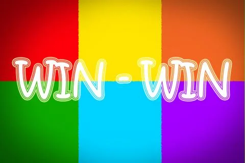 Win win concept Stockillustratie