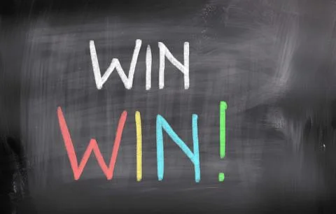 Win Win Concept 스톡 일러스트