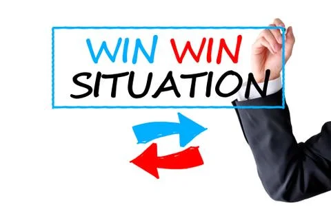 Win win situation Fotos Stock