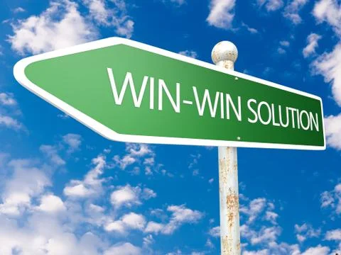 Win-win solution Stockillustratie