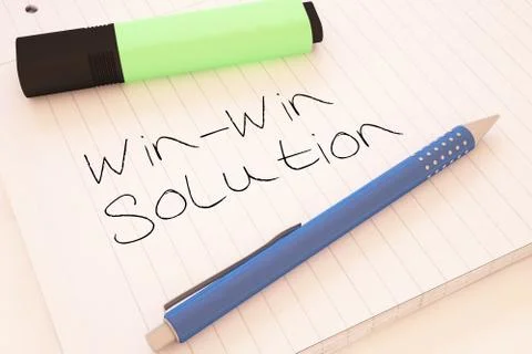 Win-Win Solution 스톡 일러스트